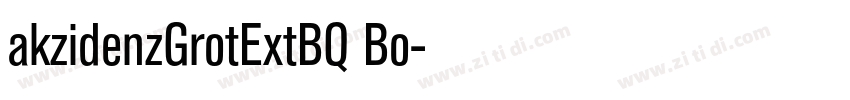 akzidenzGrotExtBQ Bo字体转换